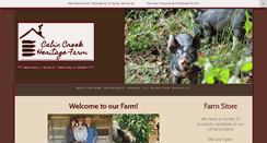 Desktop Screenshot of cabincreekheritagefarm.com