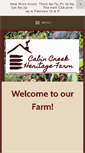 Mobile Screenshot of cabincreekheritagefarm.com